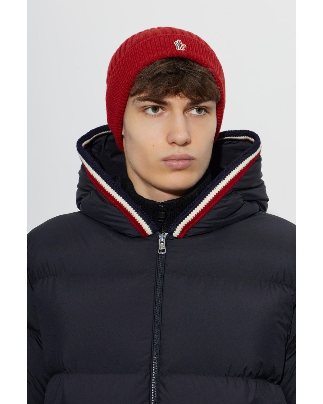 Moncler Red Après-Ski Beanie Hat for men