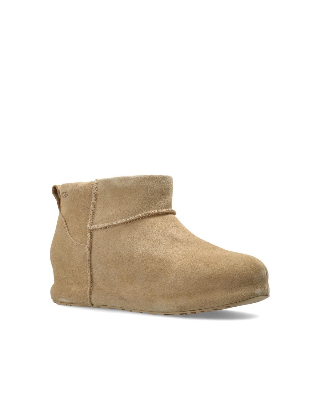 Ugg Black Suede Snow Boots 'Classic Mini Enwrap'