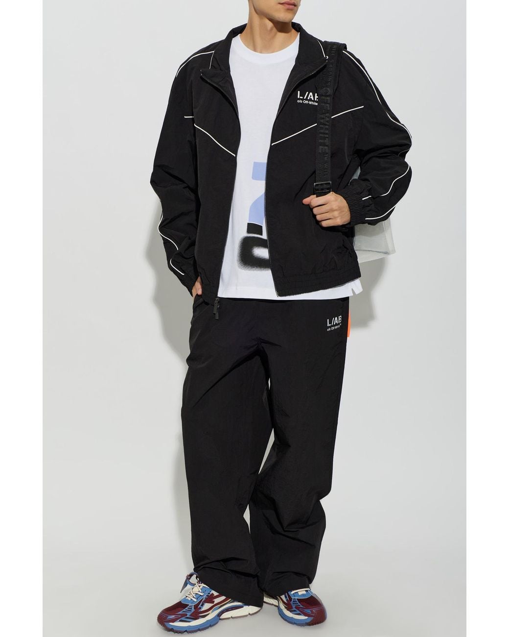 LAB C.O. OFF WHITE White Printed T-Shirt for men