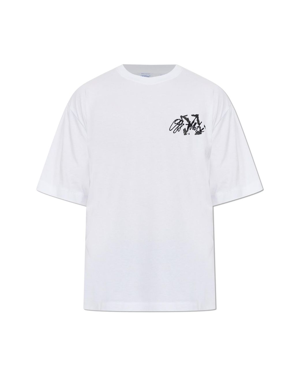 Off-White c/o Virgil Abloh White T-Shirt With Embroidered Logo for men