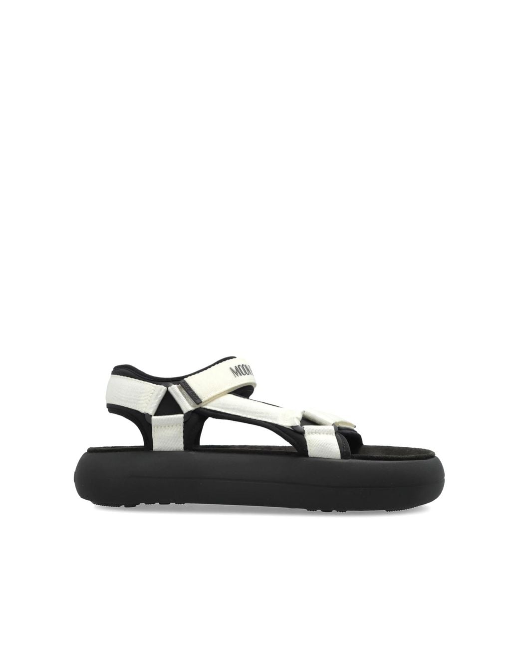 Moon Boot Black 'Mb Super Sandal' Sandals for men