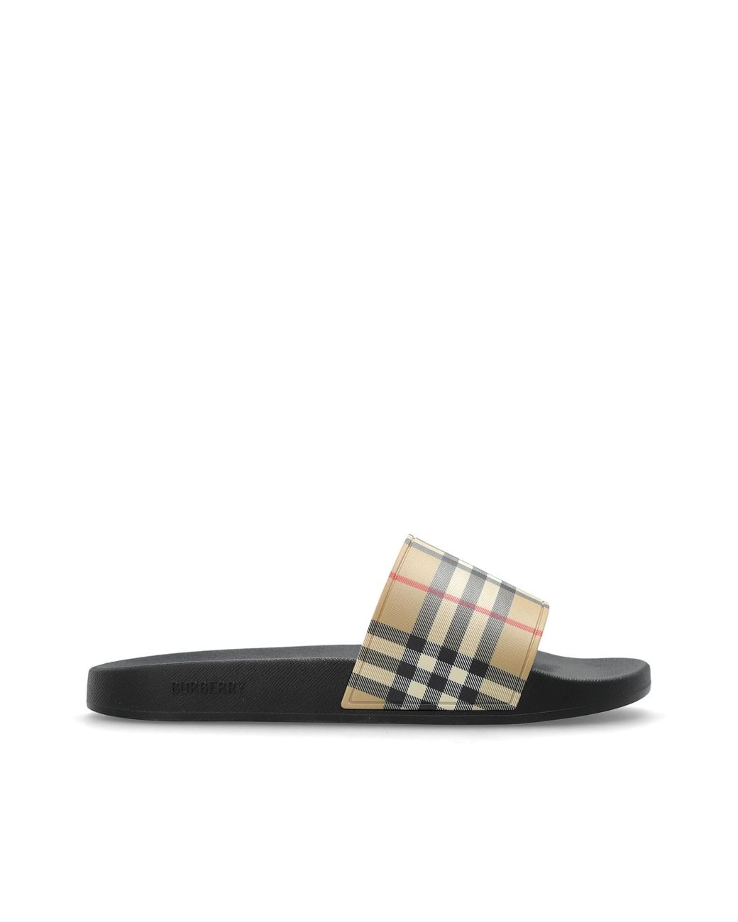 Burberry White 'Furley' Slides for men