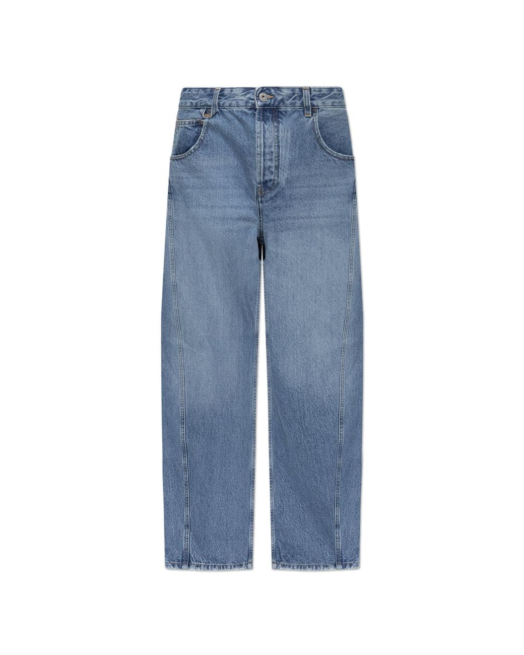 Jacquemus Blue High-Waisted Jeans for men