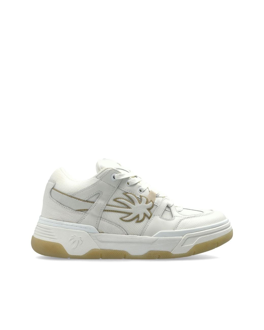 Palm Angels White 'Palm Skate' Sporty Sneakers for men