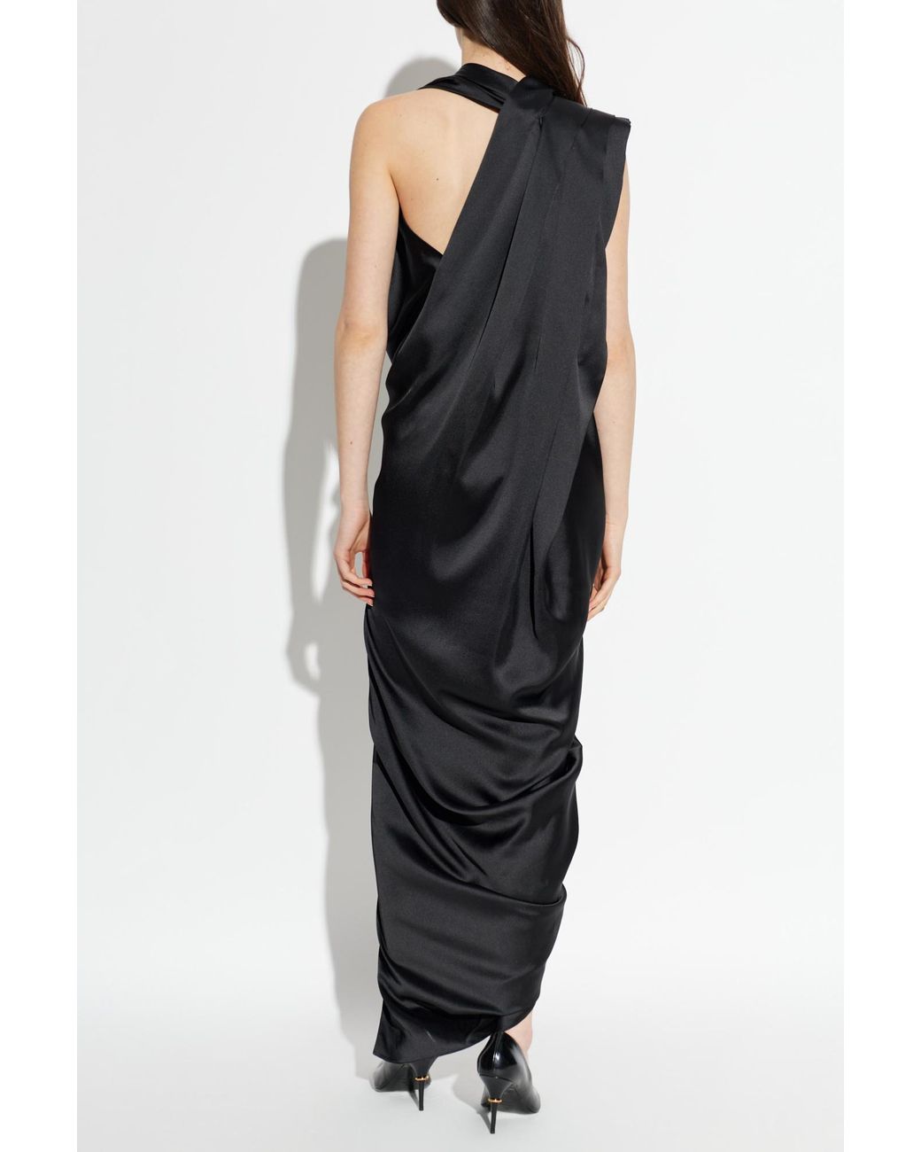 Vivienne Westwood Black Dress With A Decorative Neckline