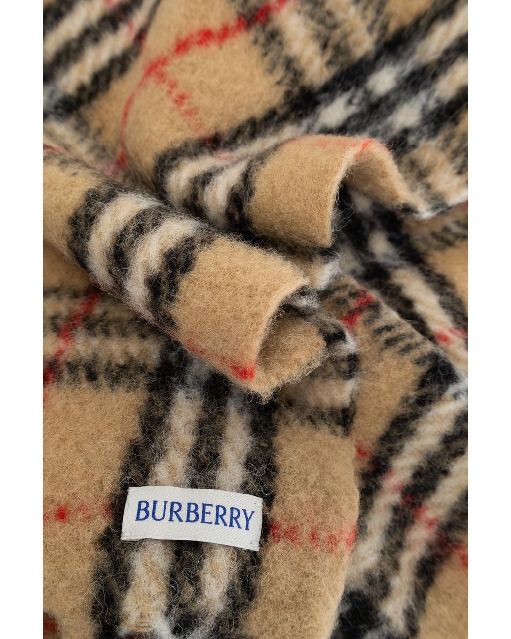 Burberry Gray Wool Scarf