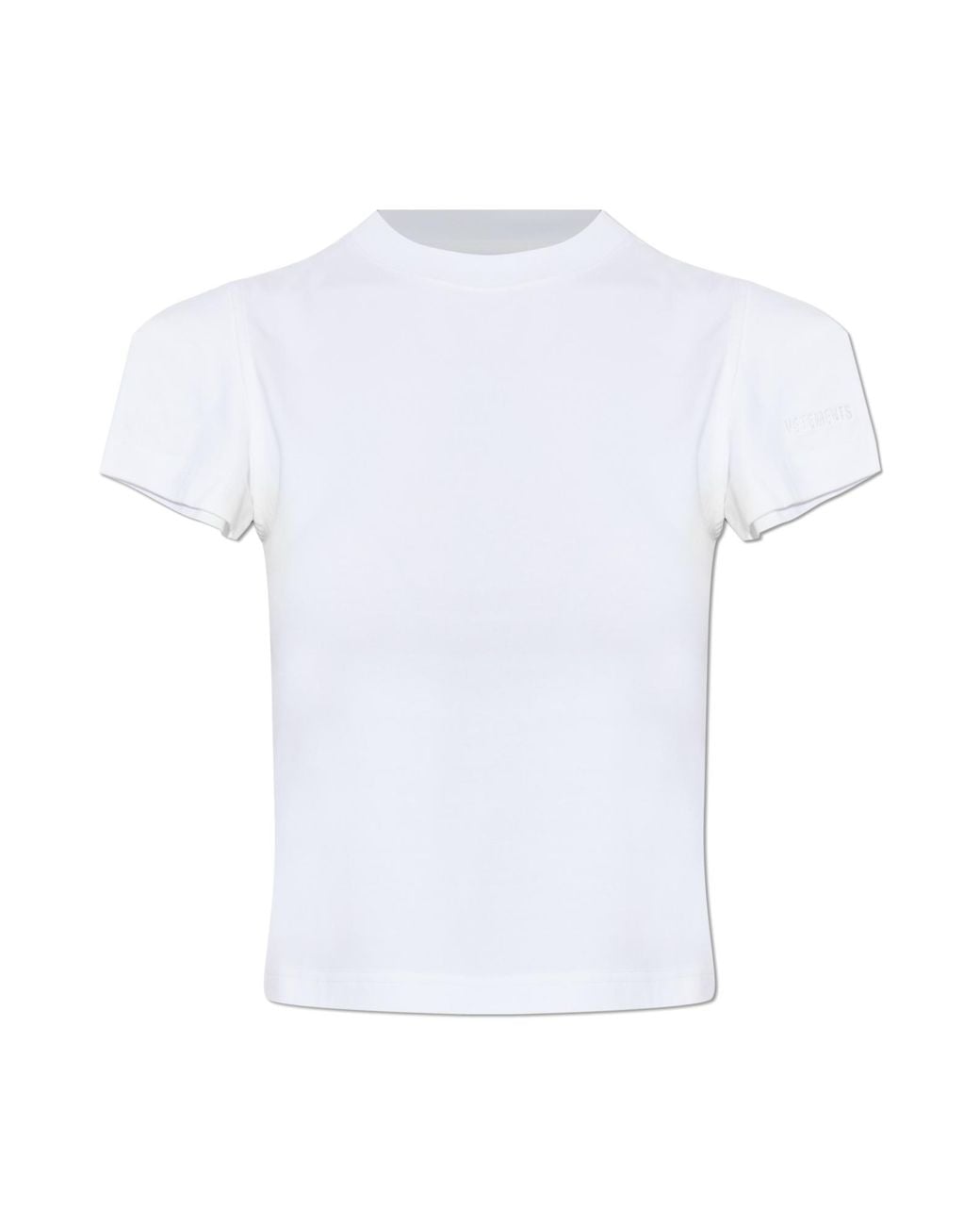 Vetements White Short T-Shirt