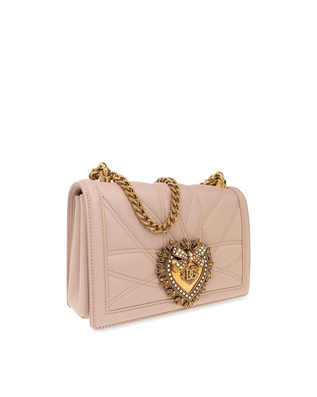 Dolce & Gabbana Pink 'Devotion Medium' Shoulder Bag