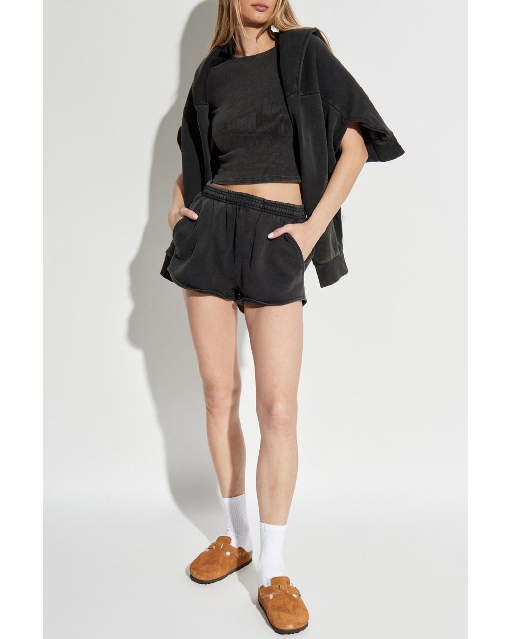 Entire studios Black T-Shirt Micro Waffle