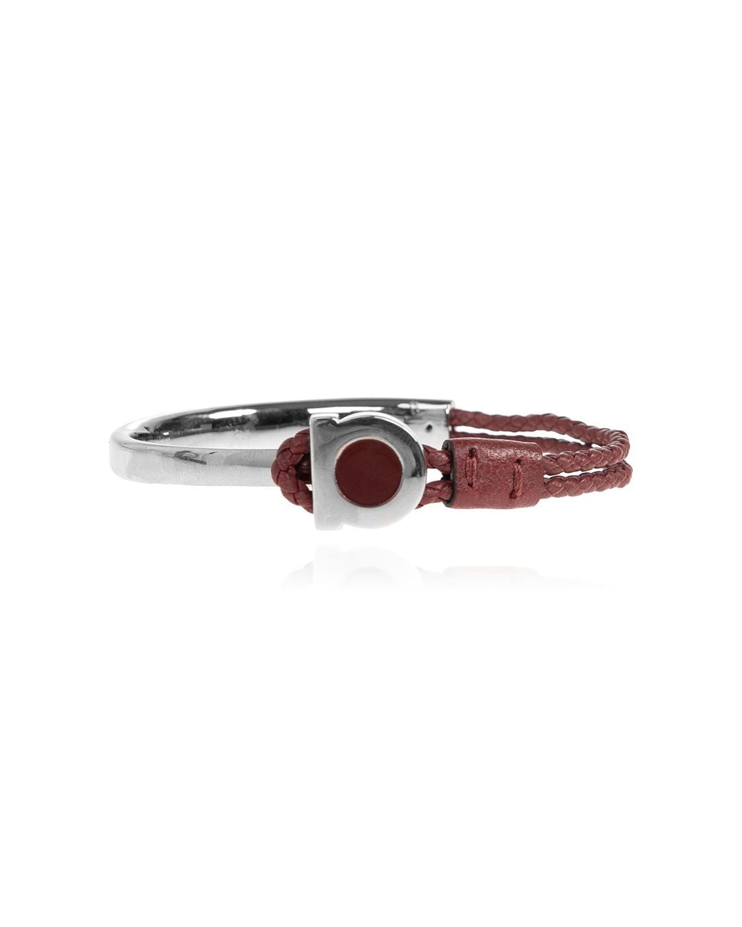 Ferragamo Red Bracelet With Logo for men