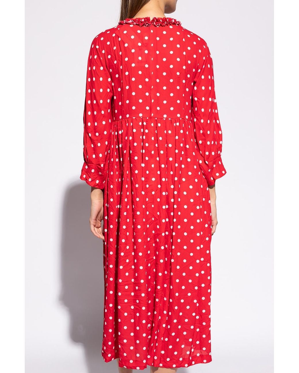 Red Raffle Dress CDG by Comme des Garcons Ruffled Dress in Red | Lyst