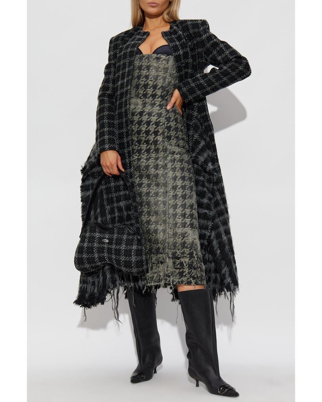 DIESEL Gray Dress 'De-Olivia-Fsh'