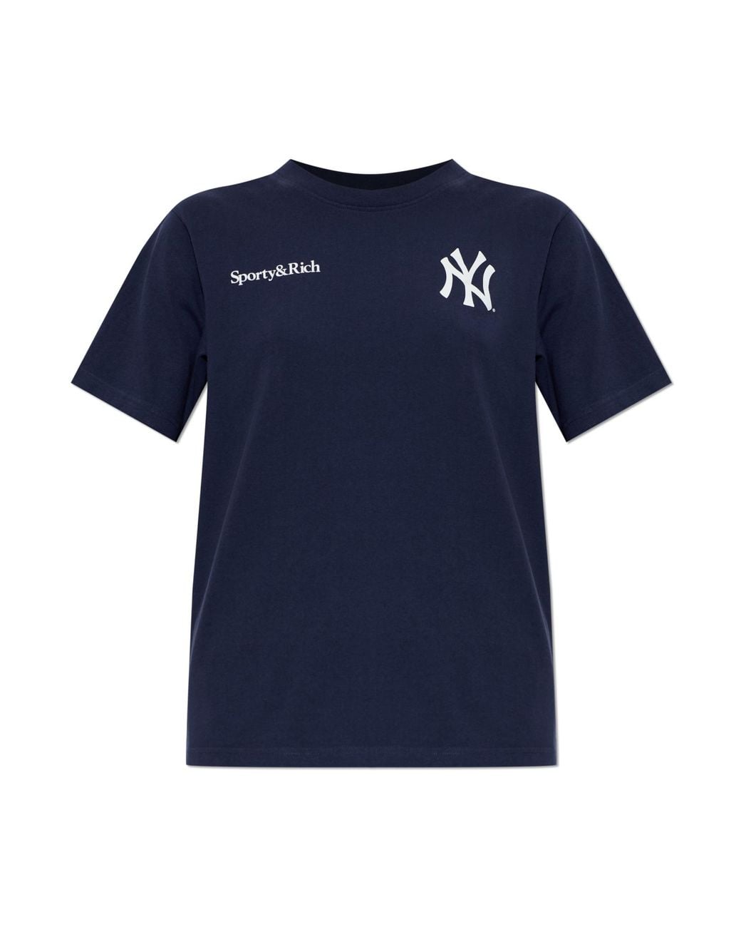 Sporty & Rich Blue T-Shirt From The '47 & The New York Yankees' Collection