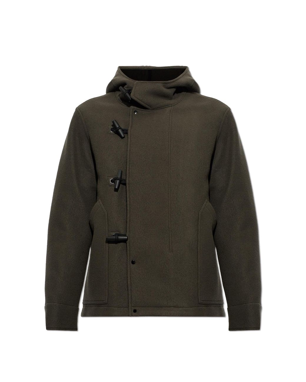 Stone Island Green Insulated Jacket With Hood for men