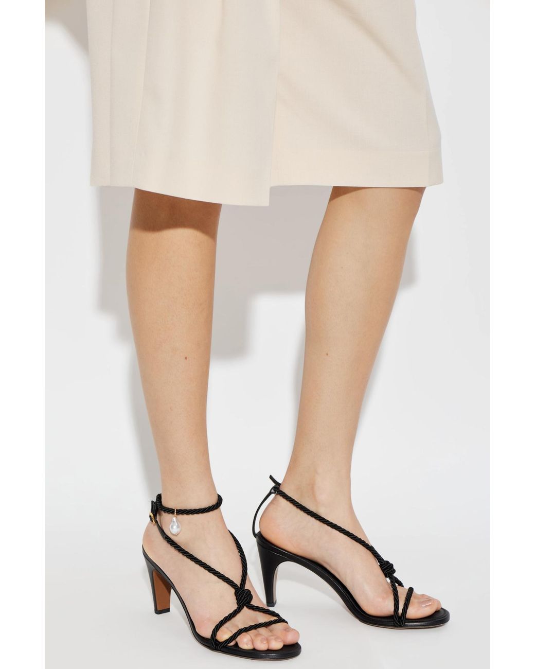 Neous Black Heeled Sandals "Garnet"