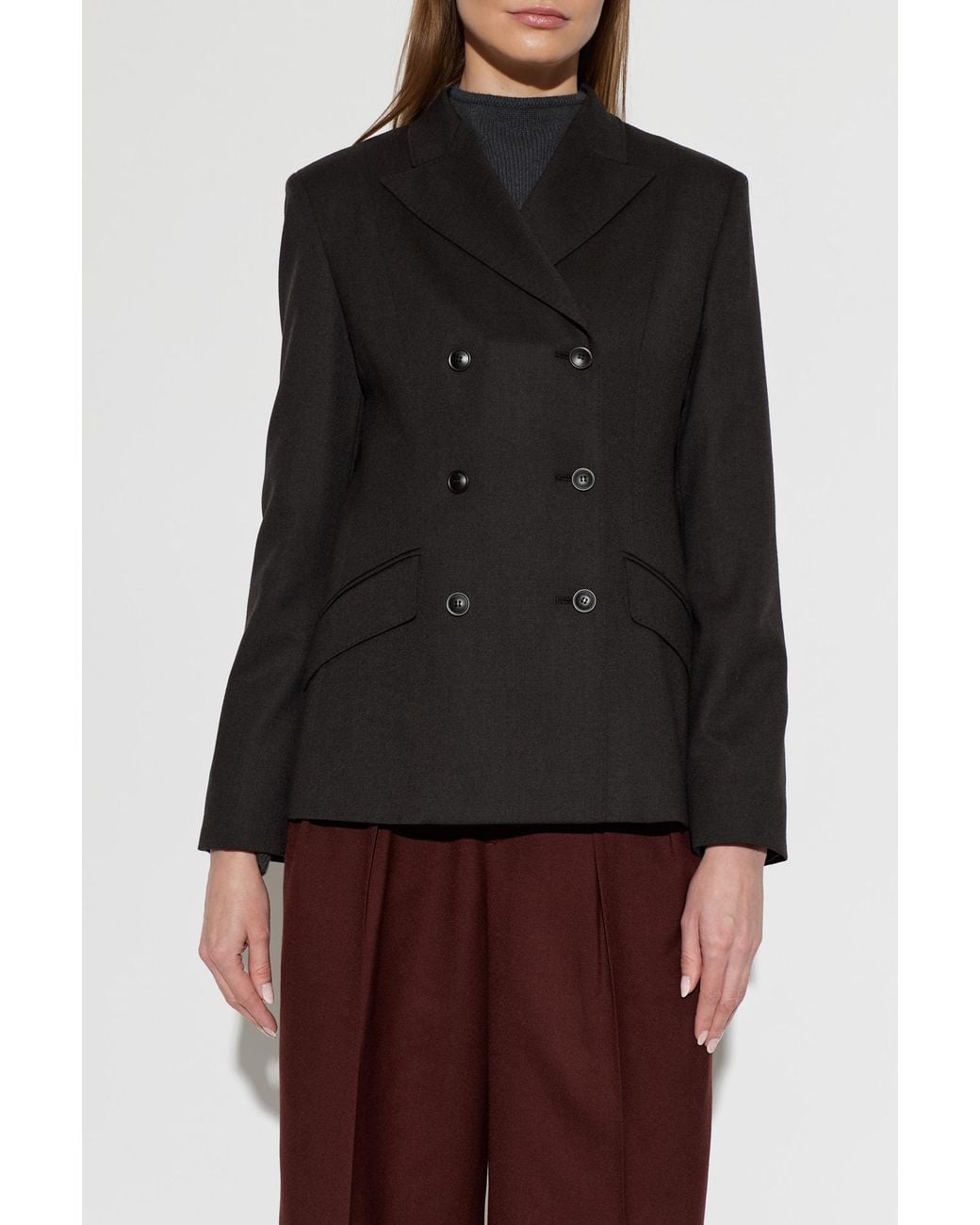 Max Mara Red Wool Jacket 'Mirra'