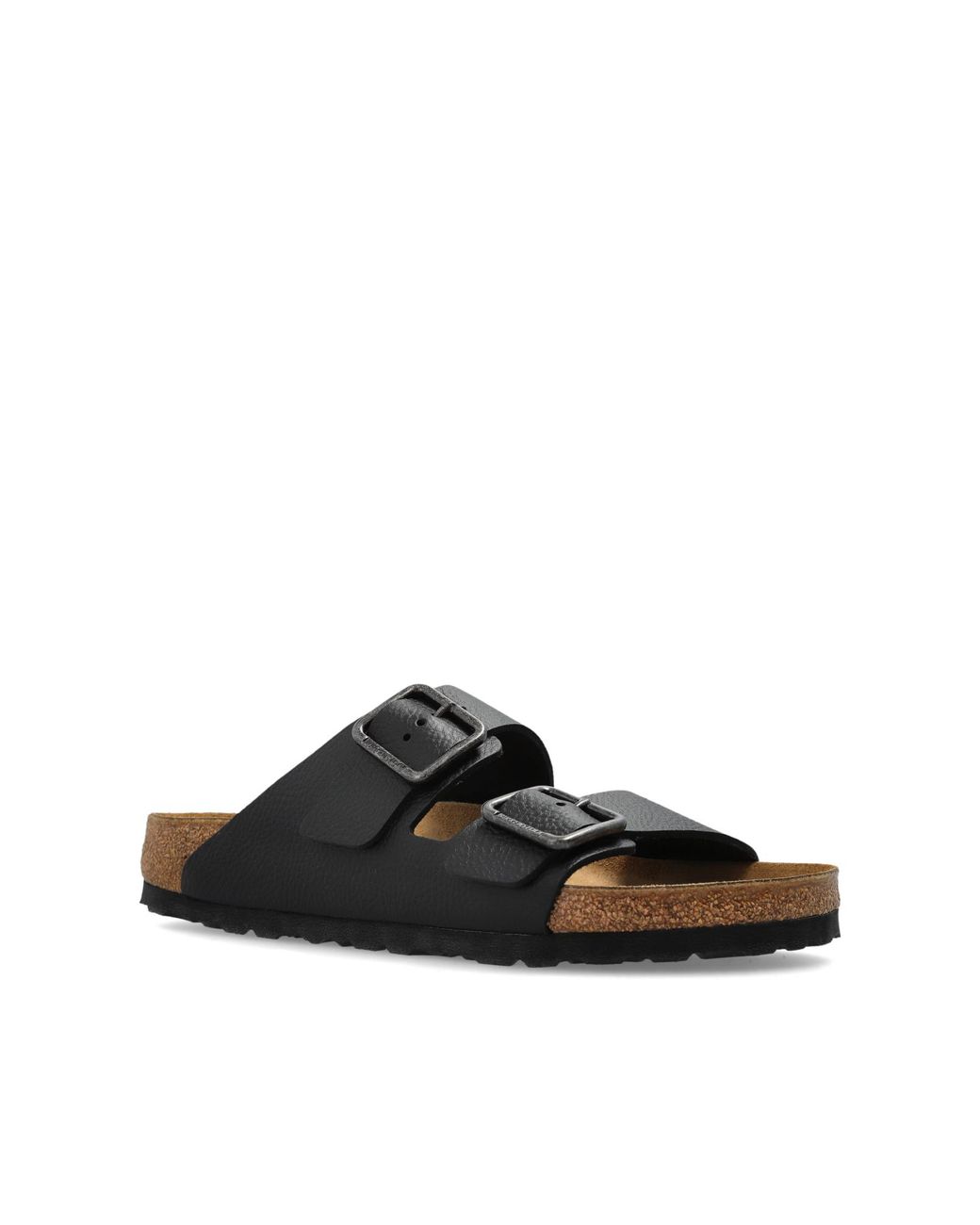 Birkenstock Black 'Arizona Wire Buckle' Slides for men