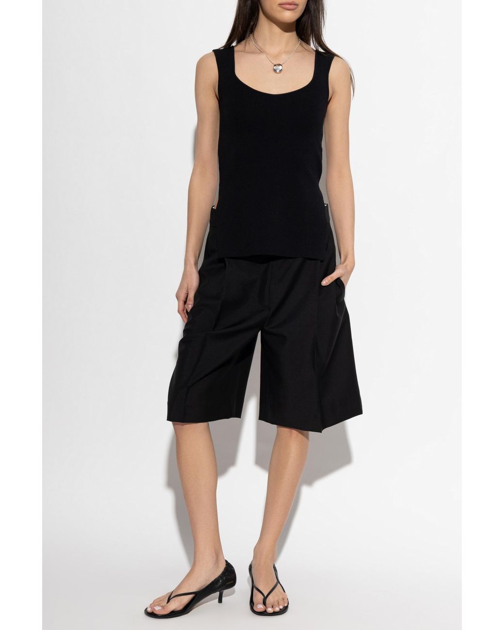 Rohe Black Top With Side Slit