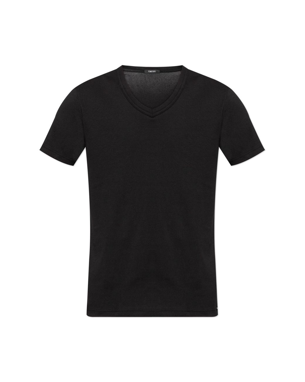 Tom Ford Black V-Neck T-Shirt for men