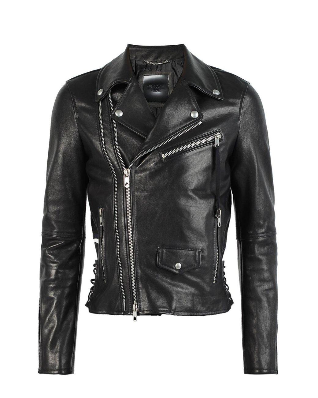 DIESEL Leather Biker Jacket in Black for Men Lyst UK