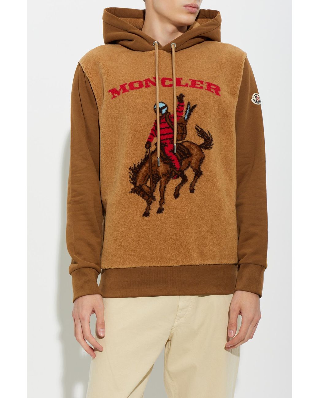 Moncler Brown Hoodie for men