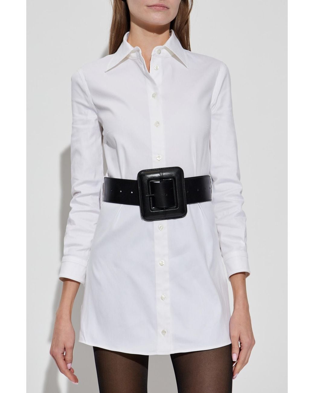 Balenciaga White Dress With Belt