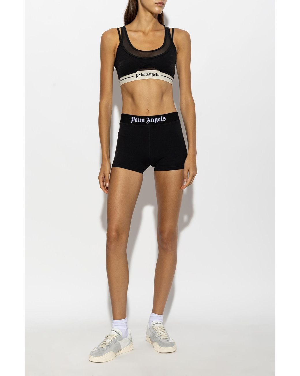 Palm Angels Black Top With Z Logo
