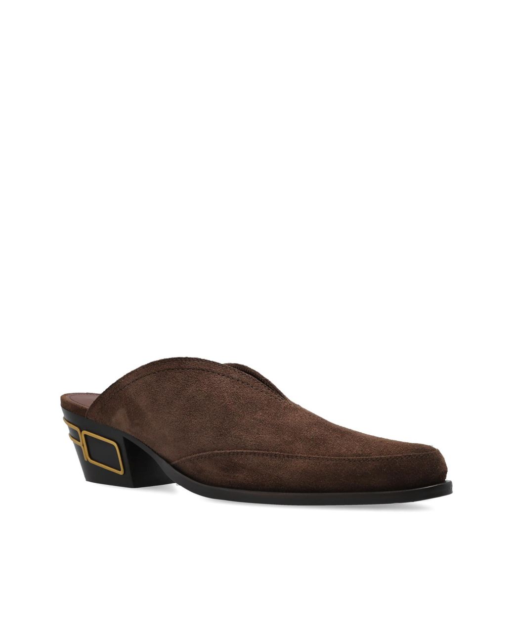 Etro Brown Suede Heeled Mules