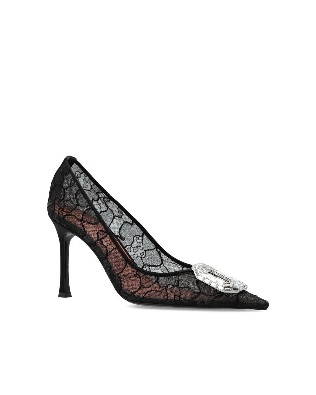 AMINA MUADDI Black 'Camelia' High-Heeled Shoes