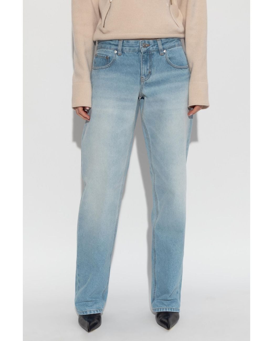 Victoria Beckham Blue Jeans With Logo