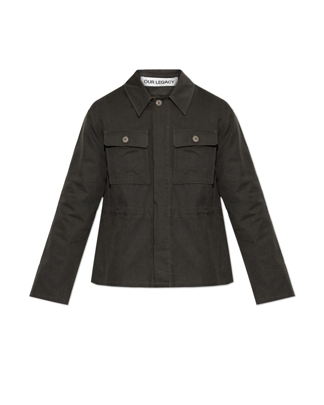Our Legacy Black Jacket With Side Slits for men