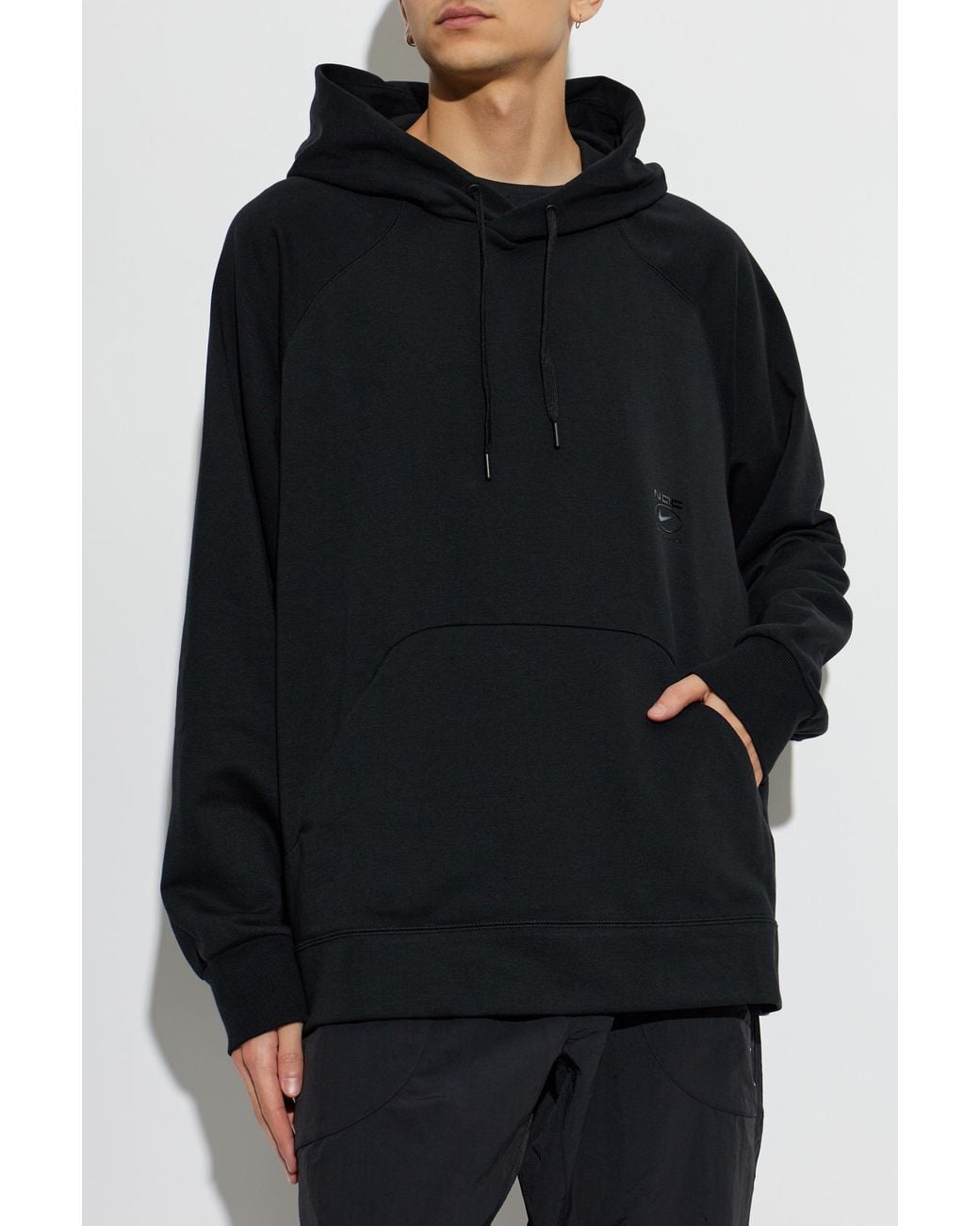 Nike Blue Hoodie With Logo for men