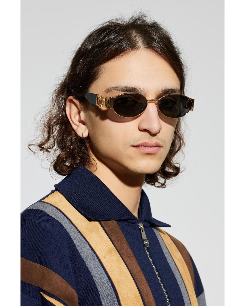 Versace Metallic Sunglasses for men