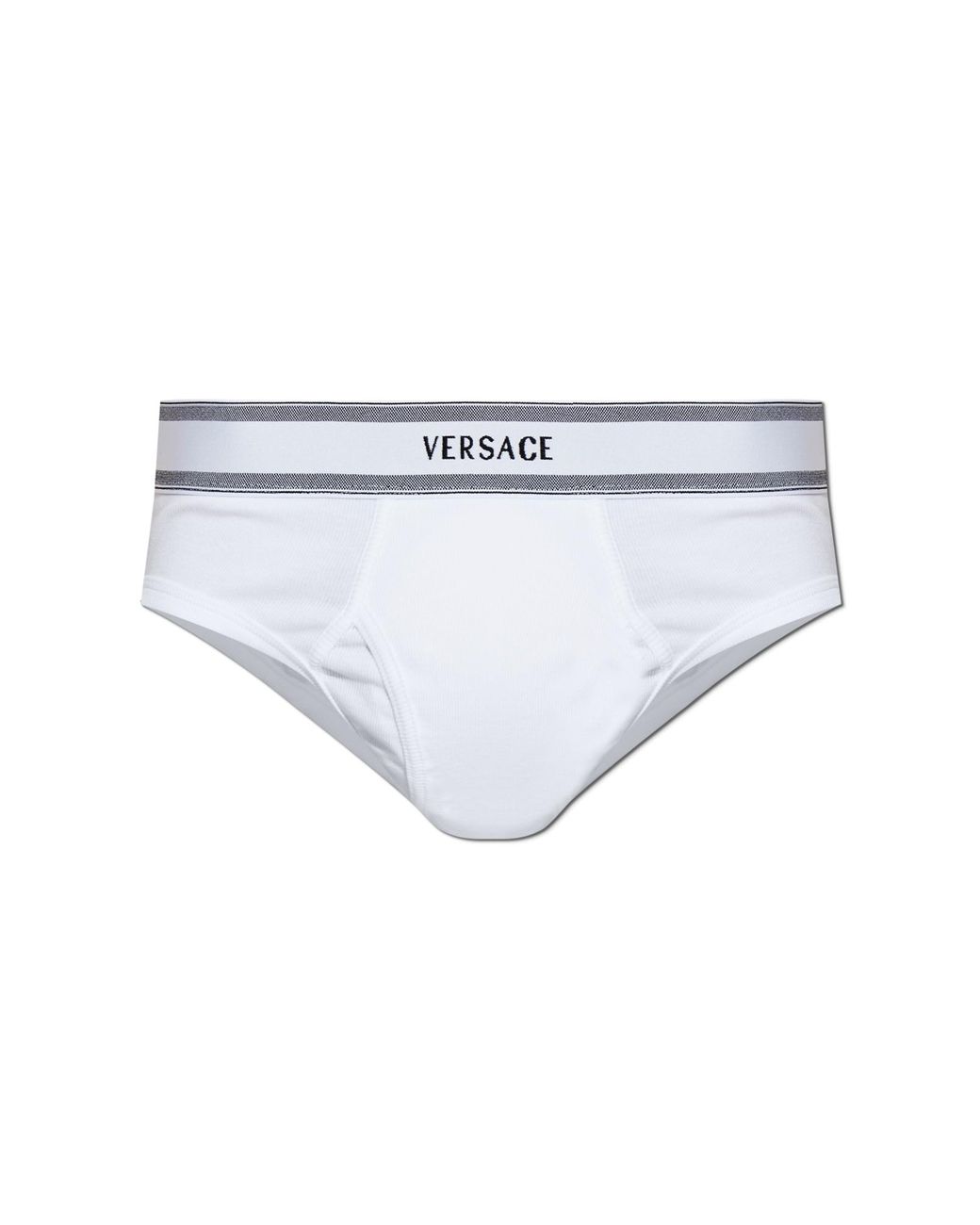 Versace White Cotton Briefs for men