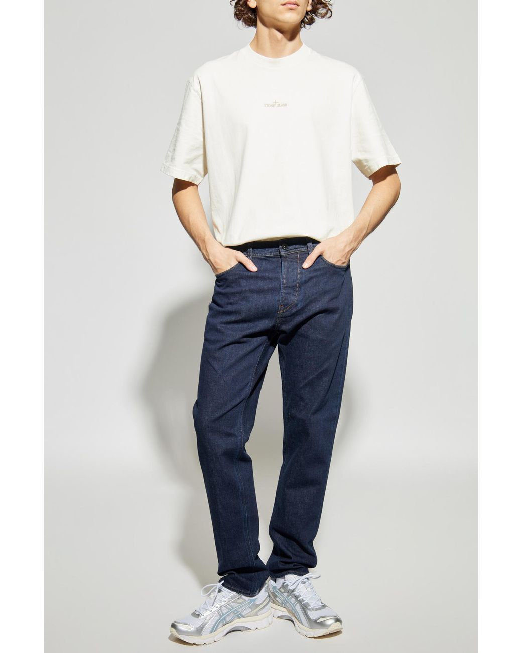 Stone Island Blue Slim Jeans for men
