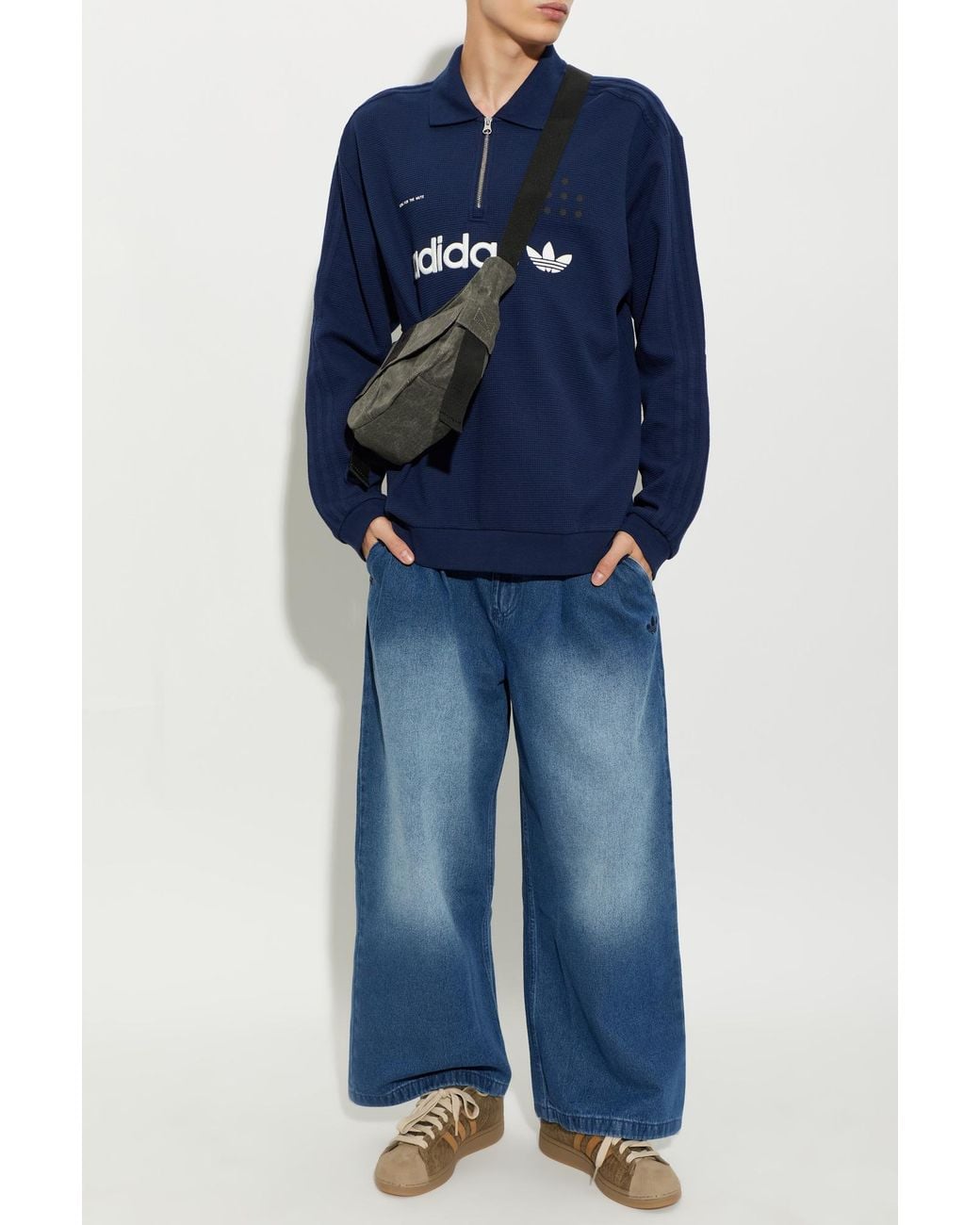 Adidas Originals Blue Adidas X Edison Chen Polo Shirt for men