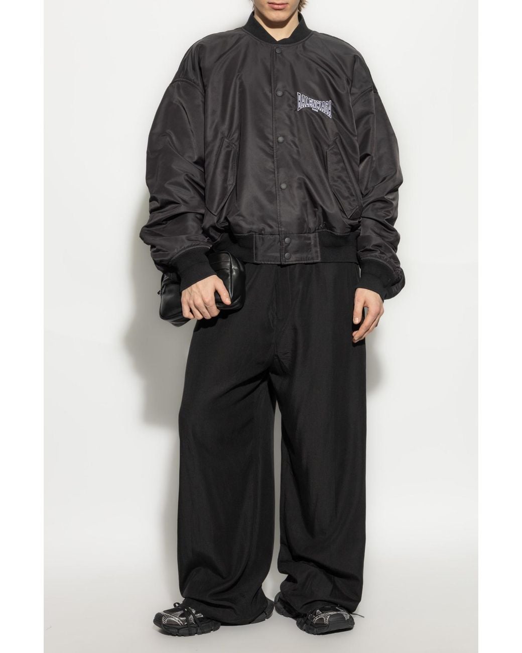 Balenciaga Black Loose-Fit Trousers for men