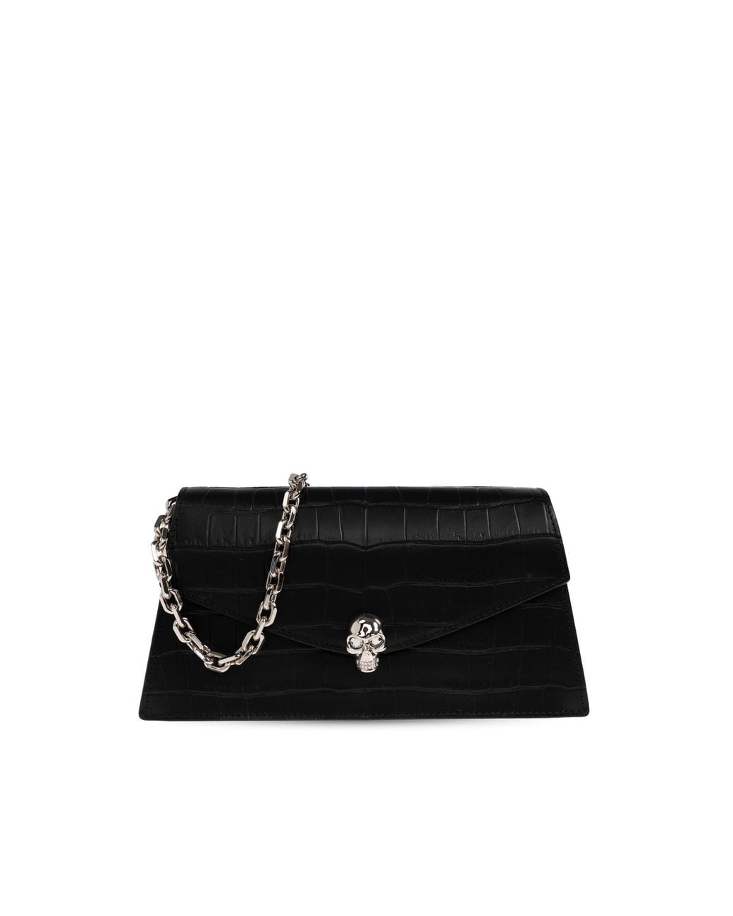 McQueen Black 'Skull Mini' Bag