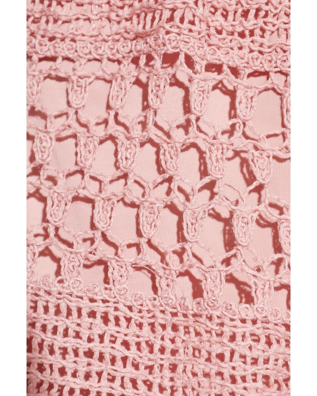 Zimmermann Pink Shorts With A Decorative Weave