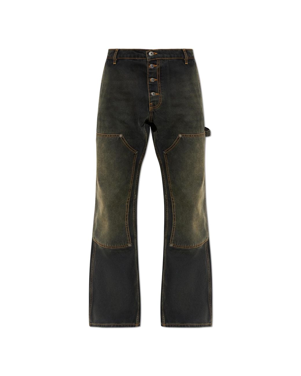 Off-White c/o Virgil Abloh Black Flared Leg Jeans for men