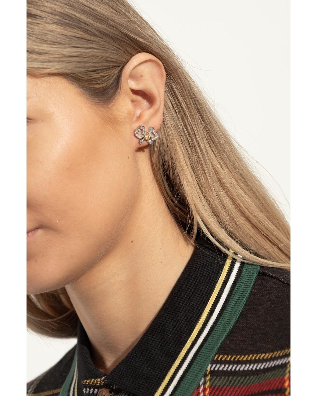 Vivienne Westwood Metallic Earrings With Logo