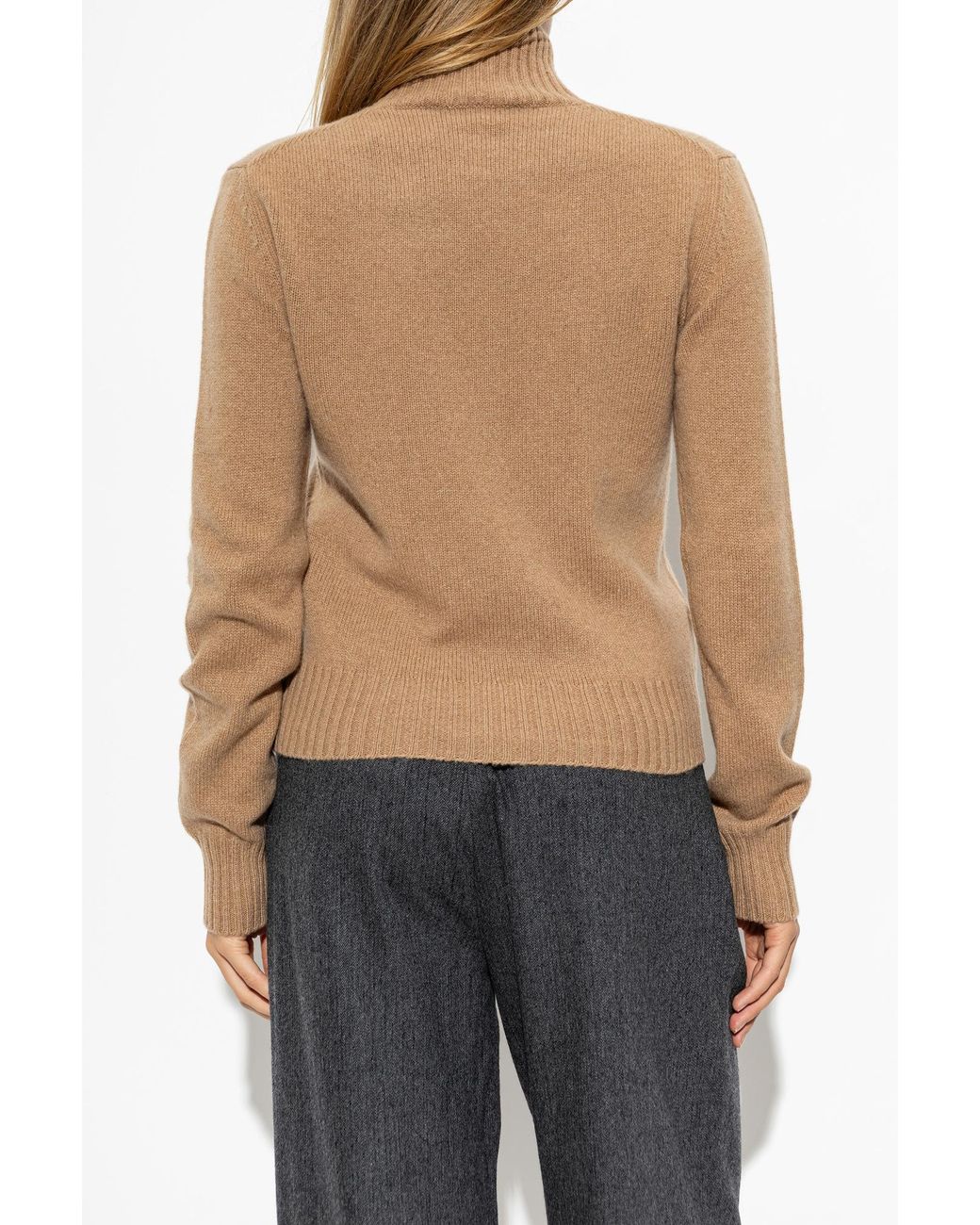 AMI Natural Cashmere Turtleneck