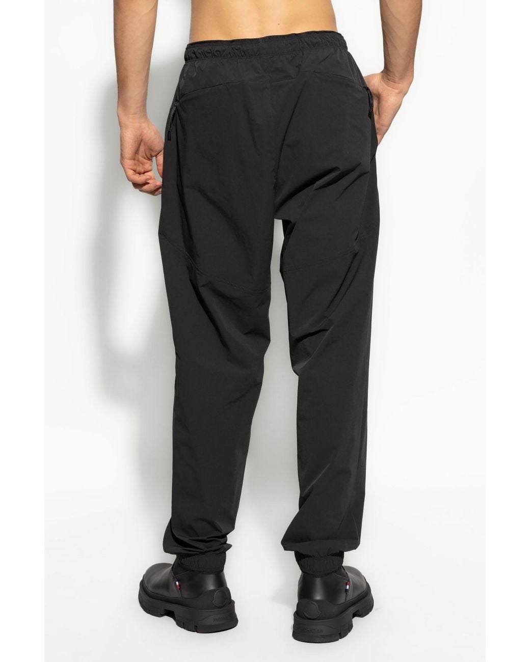 Moncler Black Nylon Pants for men