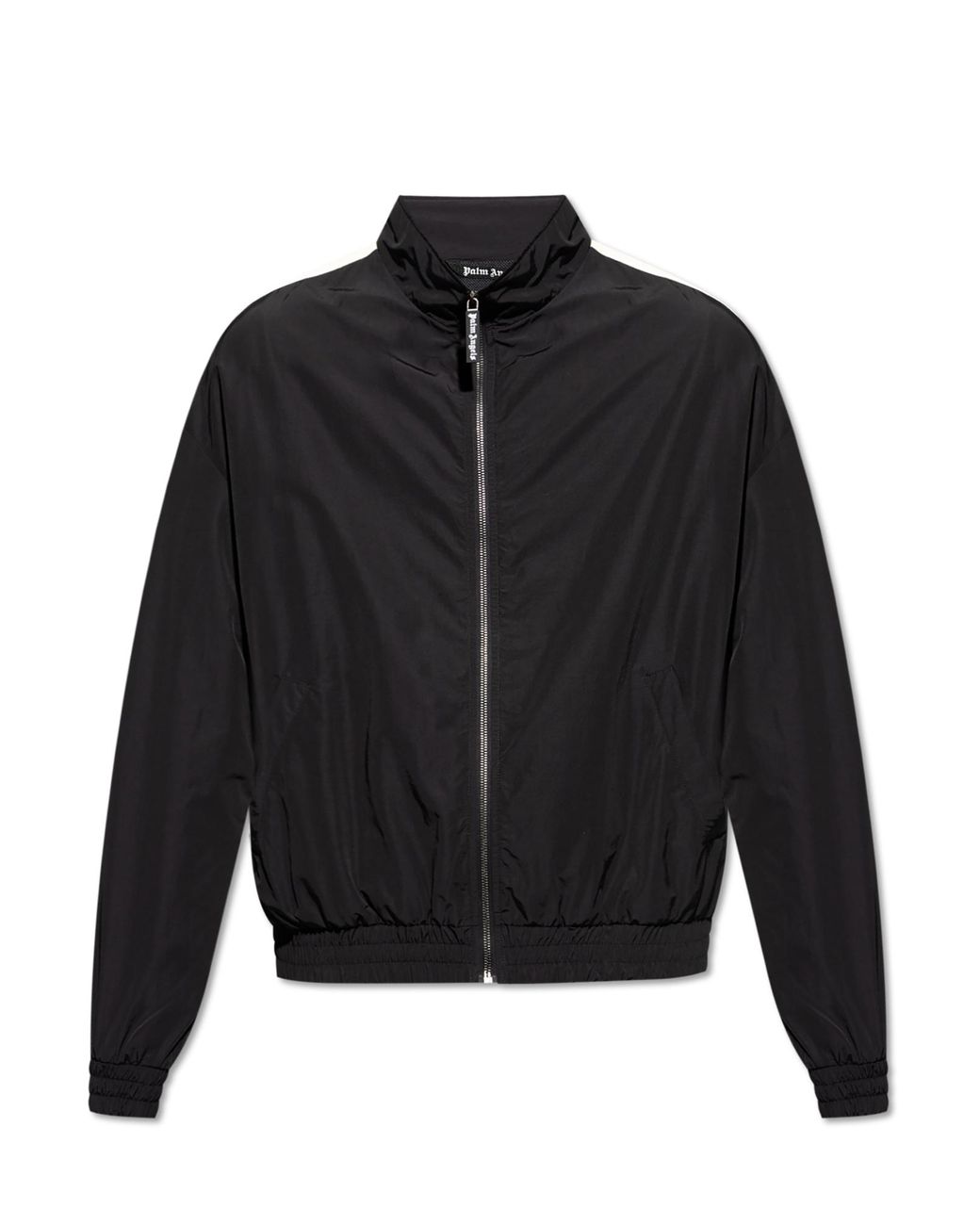 Palm Angels Black Jacket With Logo for men