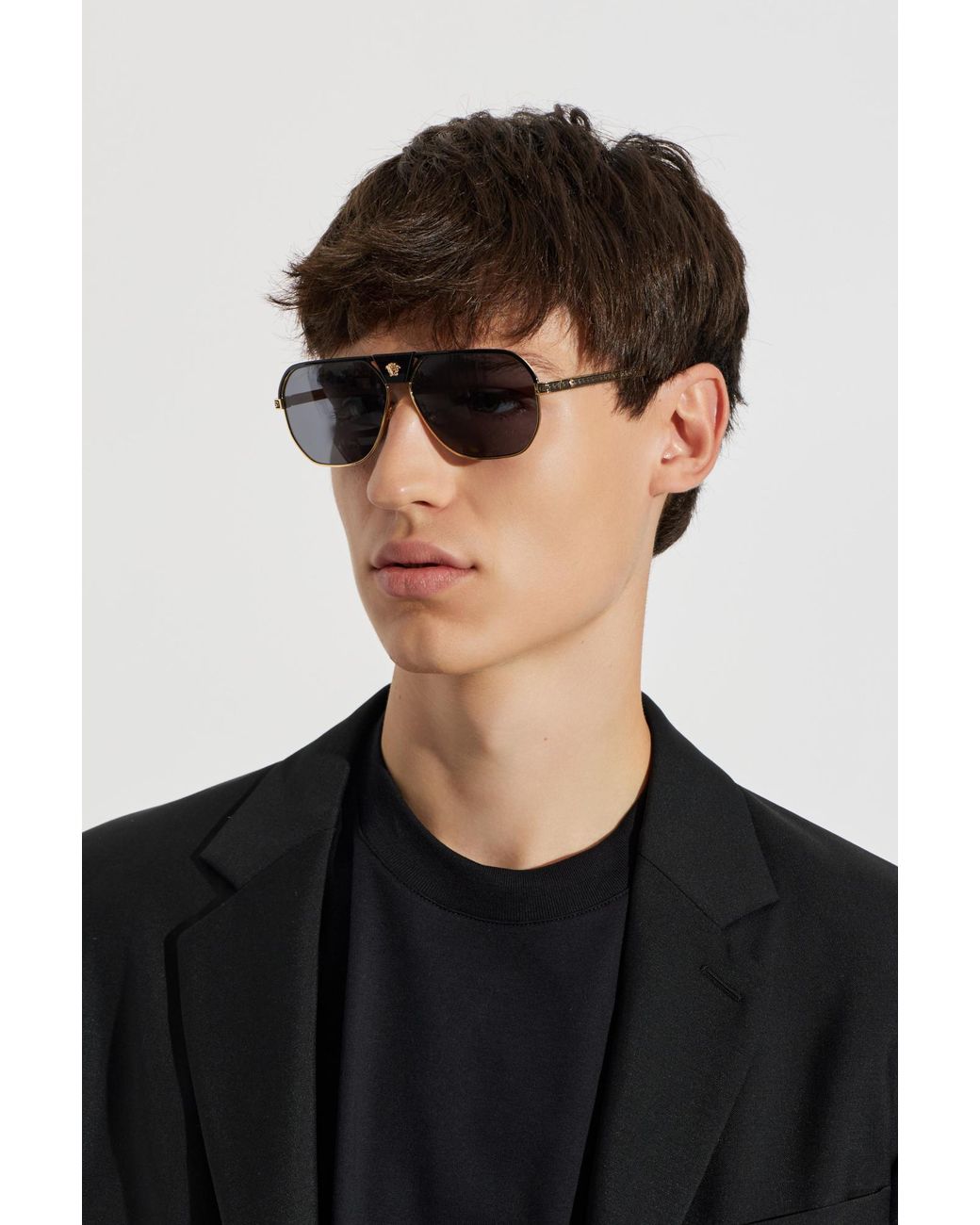 Versace Gray Sunglasses for men
