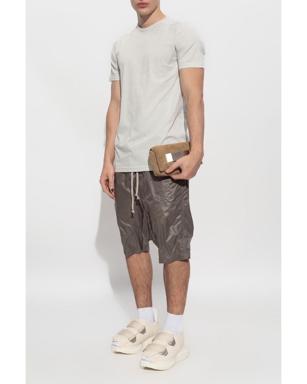 Rick Owens White T-Shirt 'Level T' for men