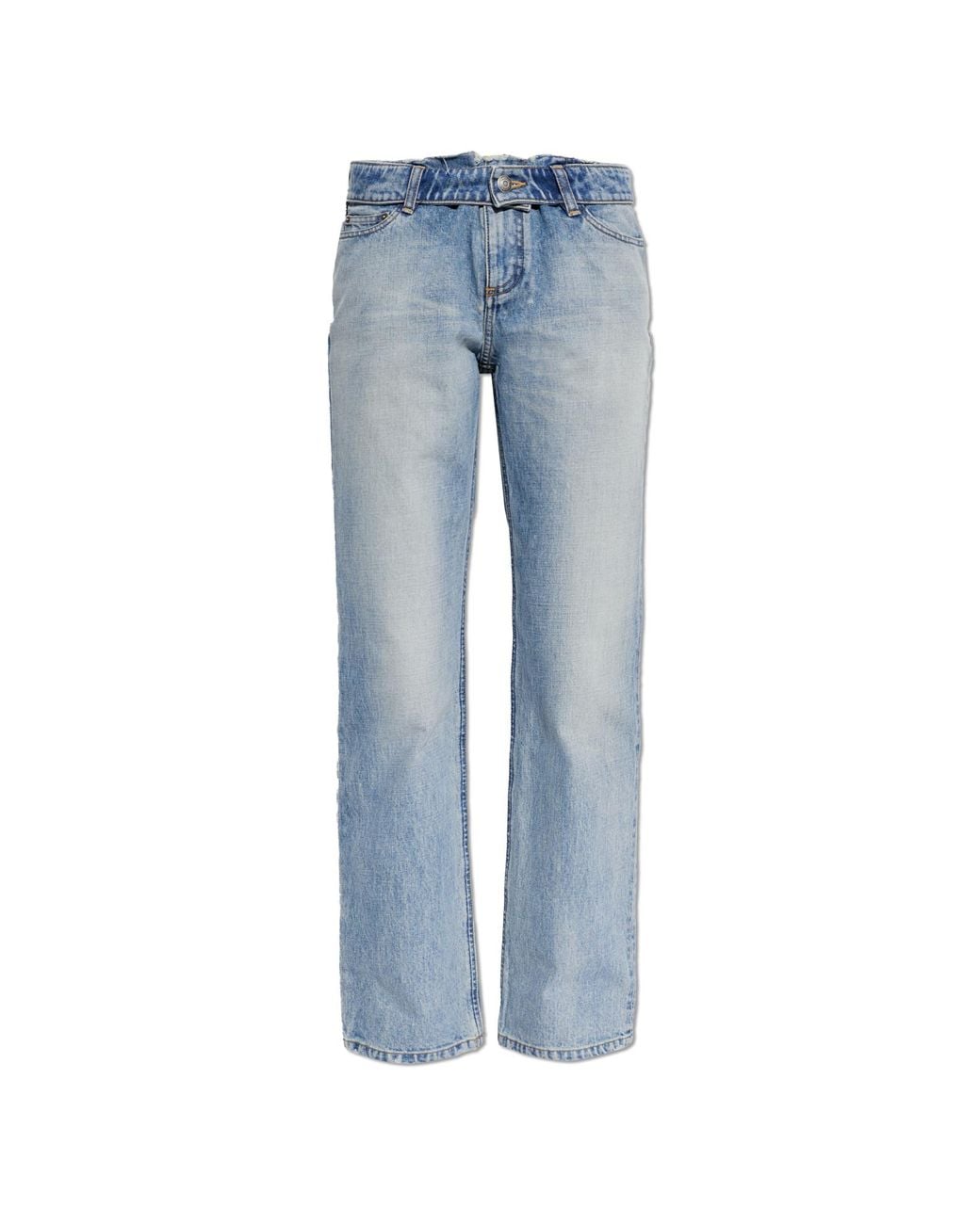 McQueen Blue Jeans With Belt