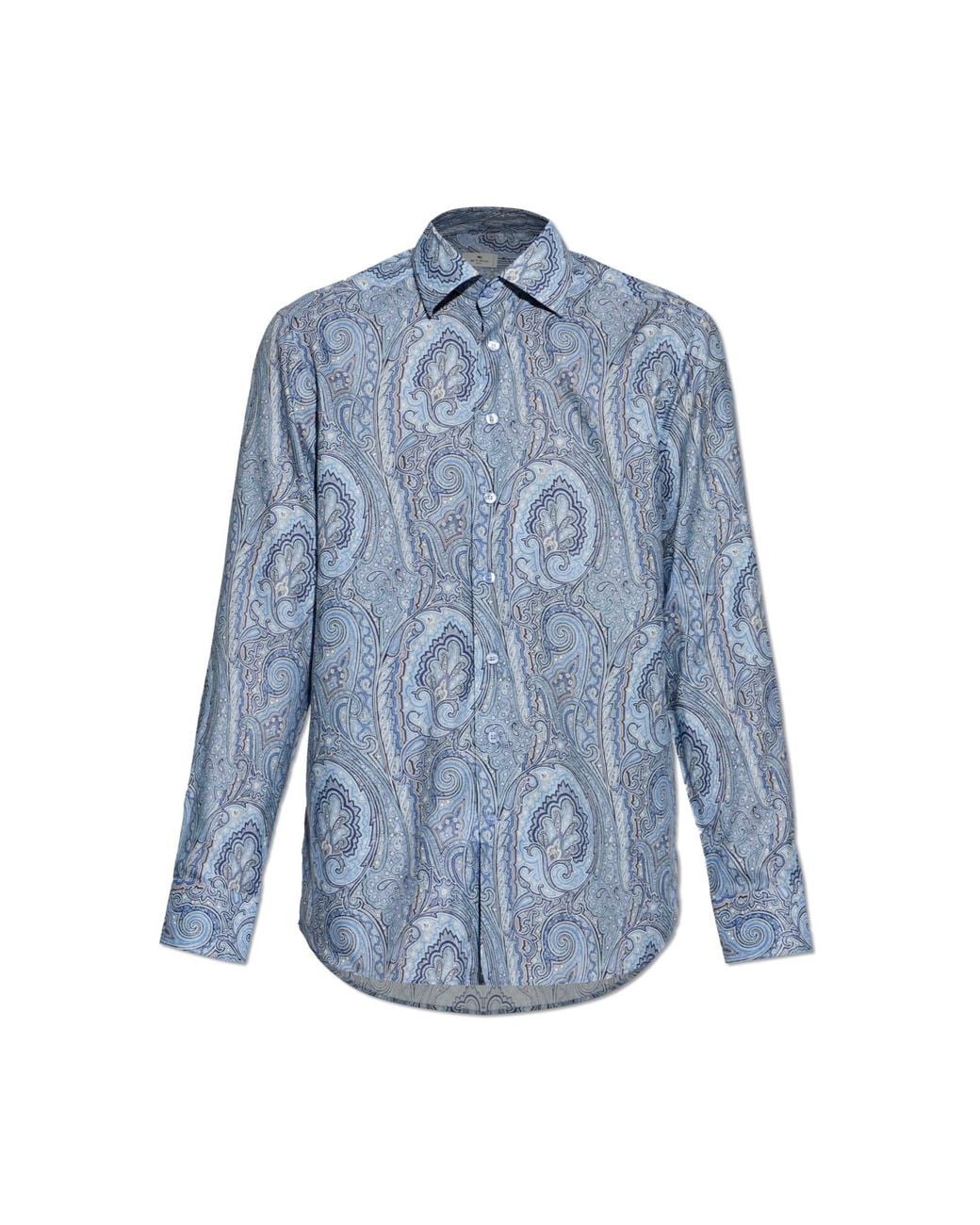 Etro Blue Patterned Shirt for men