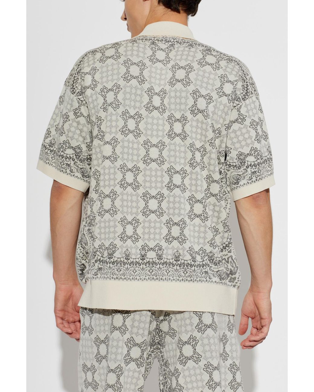 Amiri Gray Short-Sleeve Shirt for men