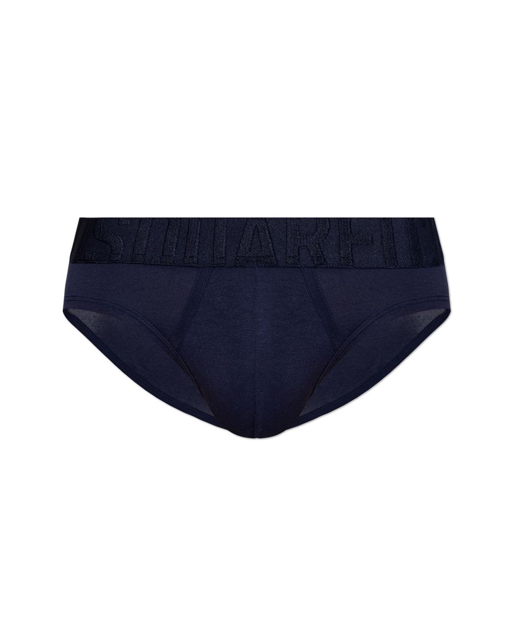 DSquared² Blue Briefs With Logo for men